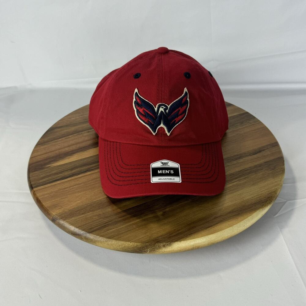 Fan Favorite Washington Capitals Embroidered Camo Hat Cap Adjustable Strap back
